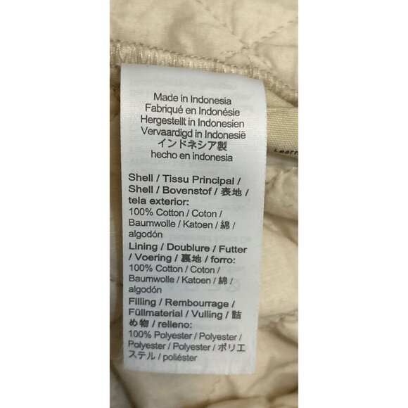 Madewell half zip sweater in oatmeal quilted oversized 100% cotton Size XSmall - Picture 11 of 11